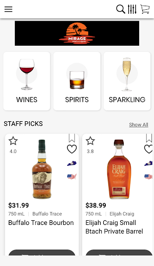Mirage Wine & Liquor Screenshot 2