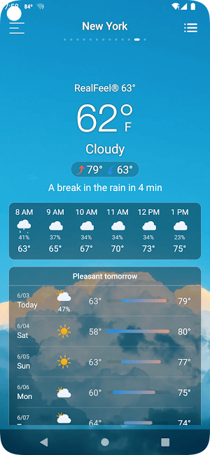 Weather - Live & Forecast Screenshot 1
