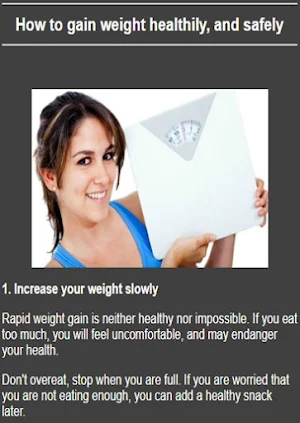 How to increase body weight Screenshot 2
