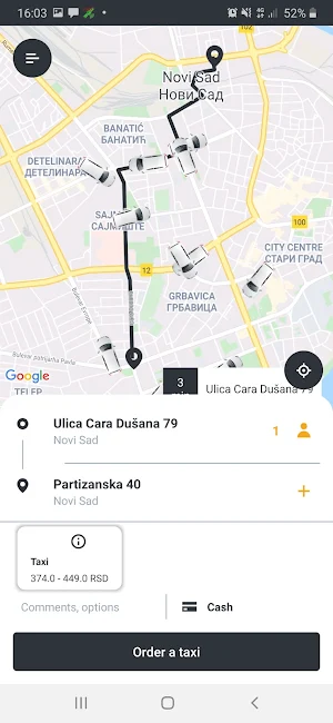 Maxi Taxi Novosadjani Screenshot 3