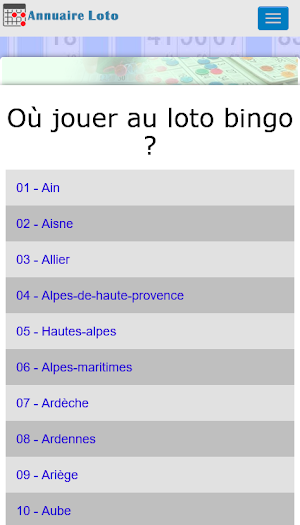 Annuaire des lotos Screenshot 0