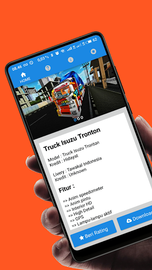 Mod BUSSID : Truck Isuzu Tronton Tawakal Indonesia Screenshot 1