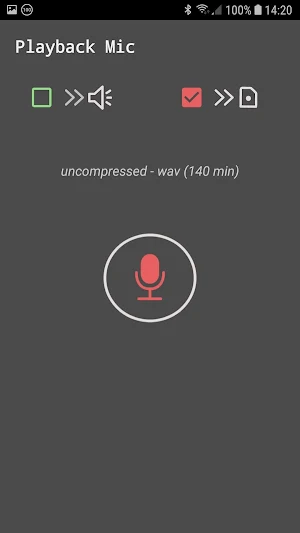 Playback Mic - Microphone with monitoring Screenshot 1
