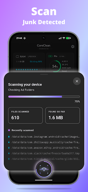 CoreClean: Phone Cleaner Screenshot 1