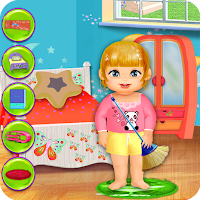 Cute Doll House Cleaning Games