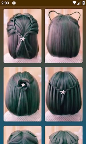 Hairstyles for short hair Screenshot 2