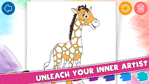 Dinosaur Coloring Pages for Kids - 🦖🦄🎨🖍️ 🆓 Screenshot 1