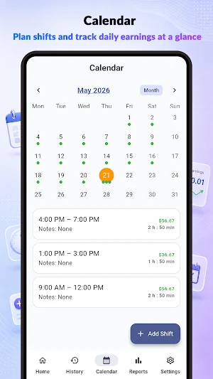 Work Hours Log - Time Tracker Screenshot 3