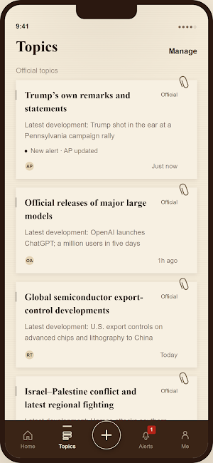 ClueArk: AI Topic Monitor Screenshot 1