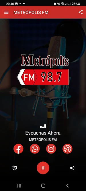 Radio Metrópolis 98.7 FM Screenshot 1