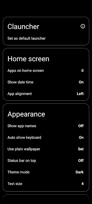 CLauncher Screenshot 2