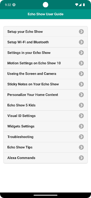 User guide for Echo Show Screenshot 3