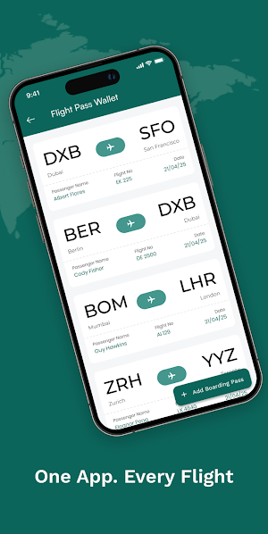 Flight Boarding Pass Wallet Screenshot 2