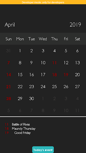 Costa Rica Calendar 2020 Screenshot 0