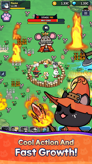 Cat Fortress : Idle Defense Screenshot 1