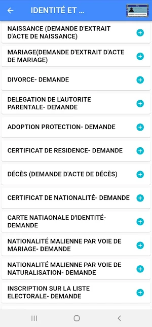 Démarches Administratives Screenshot 1