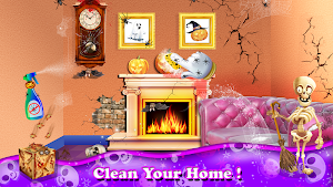 Halloween Home Cleanup Mania Screenshot 2