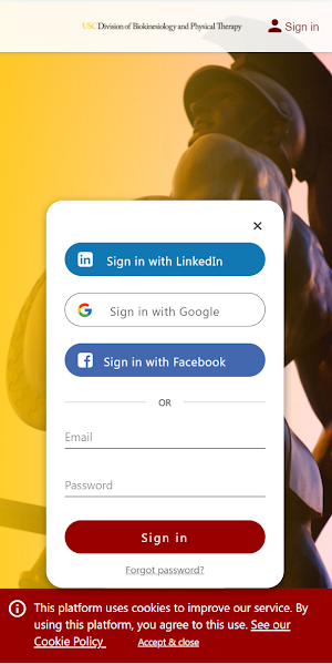 USC PT Hub Screenshot 0