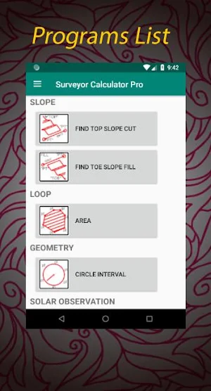 Surveyor Calculator Pro Screenshot 3