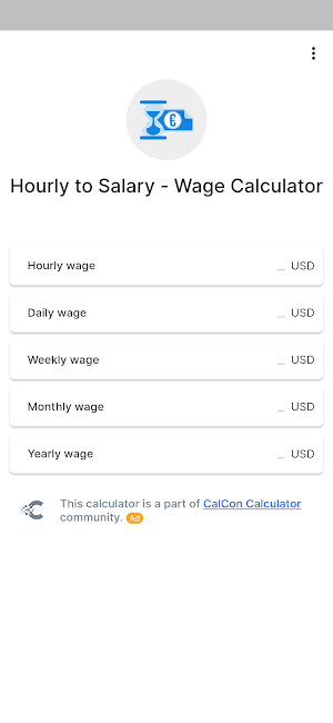 Hourly to Salary - Wage Screenshot 0