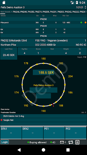 Pefa Auction Clock Screenshot 0