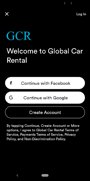Global Cars Rental Screenshot 1