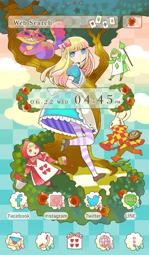 Colorful Alice +HOME Theme Screenshot 0