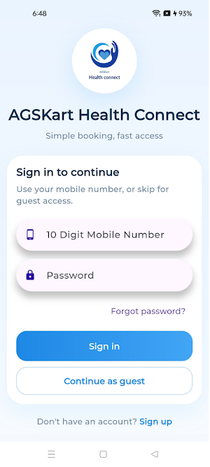 AGSKart Health Connect Screenshot 0