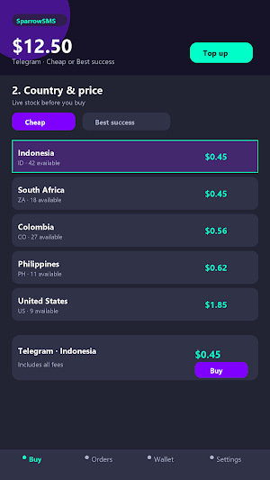 SparrowSMS Screenshot 1