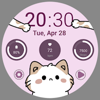 Cute Cat W1 watch face