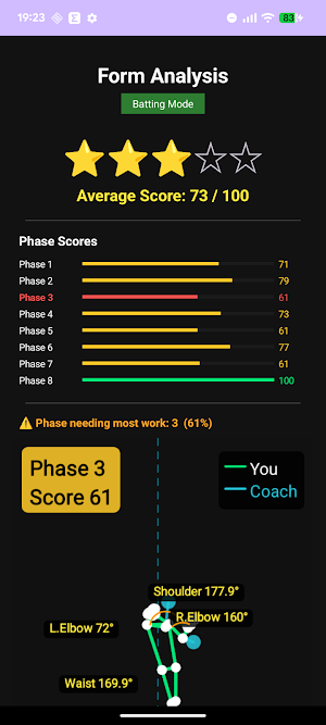 AI Baseball Form Coach Screenshot 3