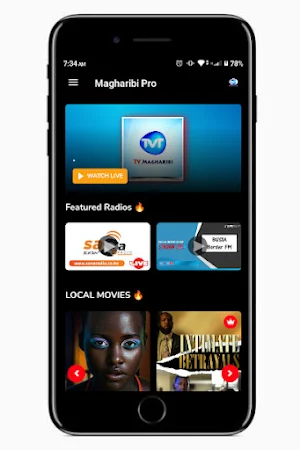 Magharibi PRO-Live TV & Movies Screenshot 1