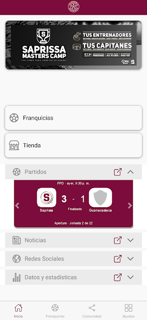 Deportivo Saprissa Screenshot 1
