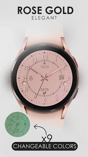 Rose gold elegant watch face Screenshot 2