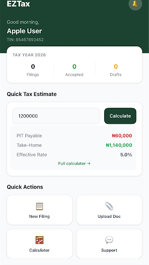 EZTax Screenshot 2