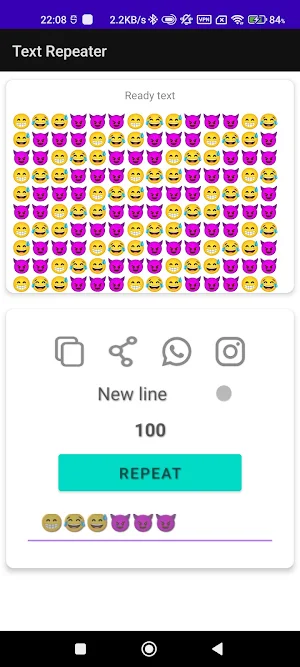 Text Repeater Screenshot 0