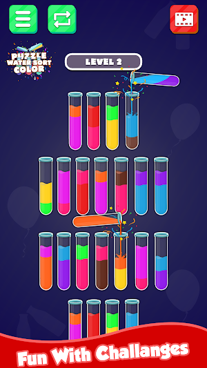 Water Sortpuz Color Puzzle Screenshot 2