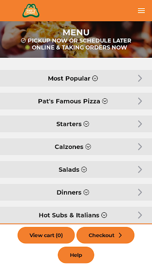 Pat's Pizza in Augusta Screenshot 1
