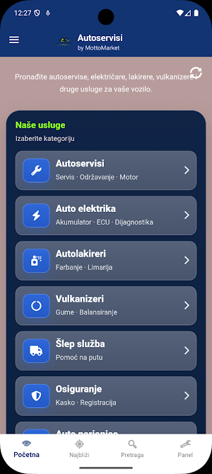 Autoservisi Screenshot 0
