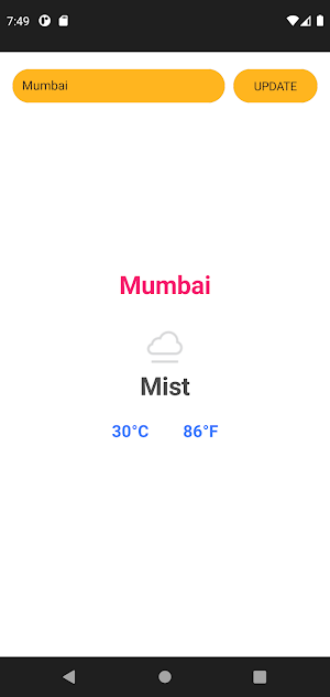 Weather Check Screenshot 1