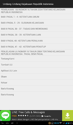 Undang-Undang Kejaksaan Republik Indonesia Screenshot 1