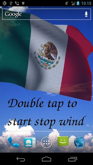 Mexico Flag Live Wallpaper Screenshot 1