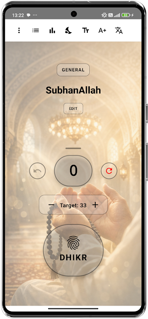 Digital Tasbih - Peace Time Screenshot 0