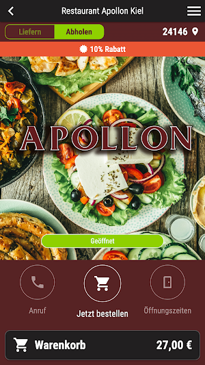 Restaurant Apollon Kiel Screenshot 0