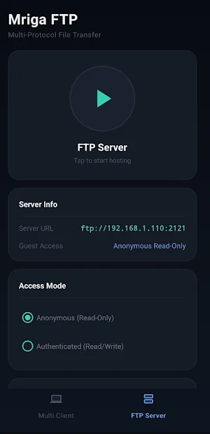 Mriga FTP -  Client &  Server Screenshot 3