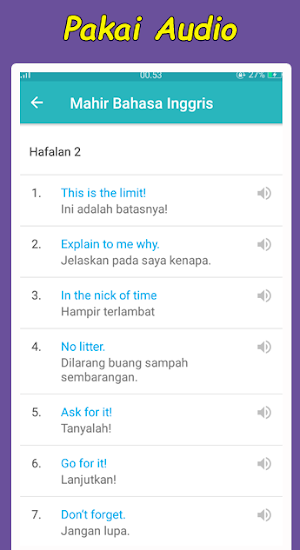 Mahir bahasa Inggris Screenshot 2