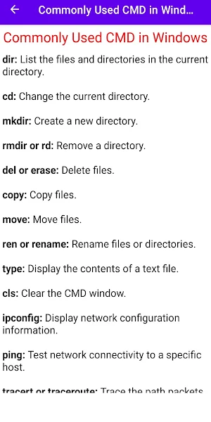 CMD Commands All List Guide Screenshot 2