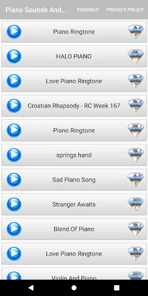 Piano Sounds And Ringtones Screenshot 1