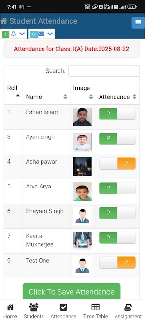 School Time App Screenshot 3