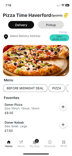 Pizza Time Haverfordwest Screenshot 0